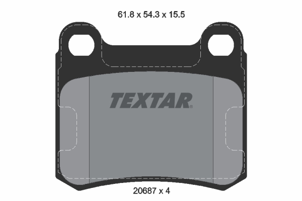 Brake Pad Set, disc brake (Rear axle)  Art. 2068701