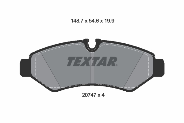 Brake Pad Set, disc brake (Double cloth)  Art. 2074701