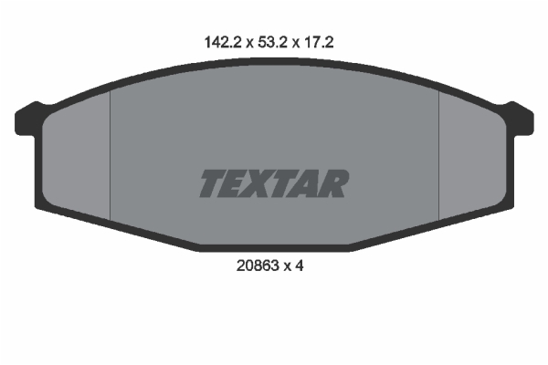 Brake Pad Set, disc brake (Front axle)  Art. 2086301