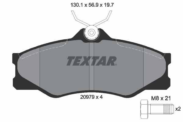 Brake Pad Set, disc brake (Front axle)  Art. 2097904