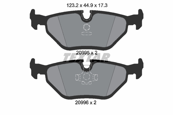 Brake Pad Set, disc brake (Rear axle)  Art. 2099501