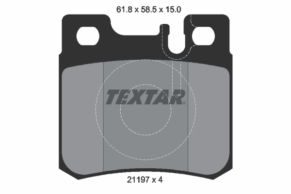 Brake Pad Set, disc brake (Rear axle)  Art. 2119701