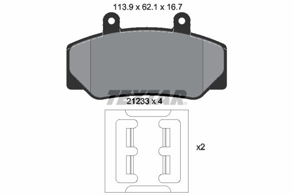 Brake Pad Set, disc brake (Front axle)  Art. 2123302