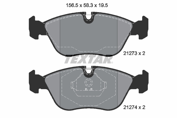 Brake Pad Set, disc brake (Front axle)  Art. 2127304