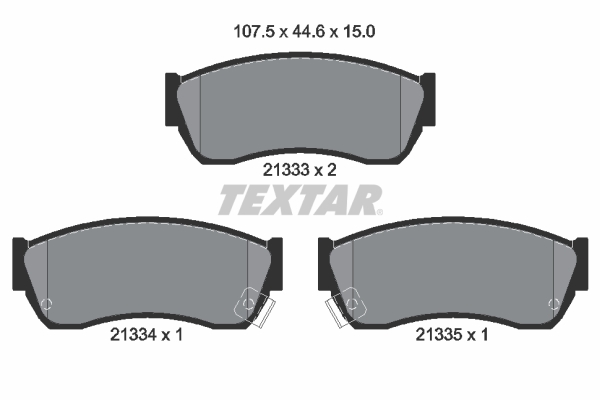 Brake Pad Set, disc brake (Front axle)  Art. 2133301