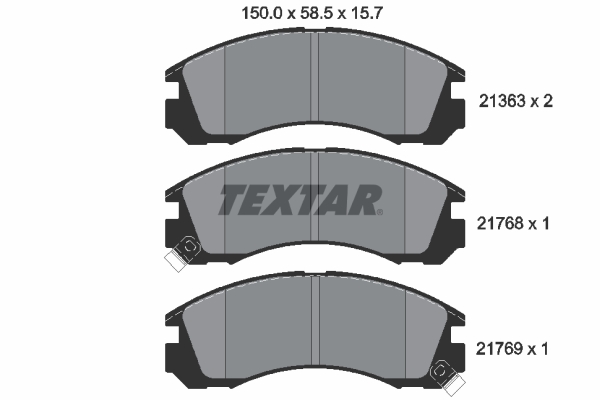 Brake Pad Set, disc brake (Front axle)  Art. 2136301