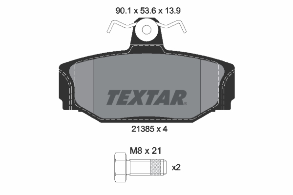 Brake Pad Set, disc brake (Rear axle)  Art. 2138501