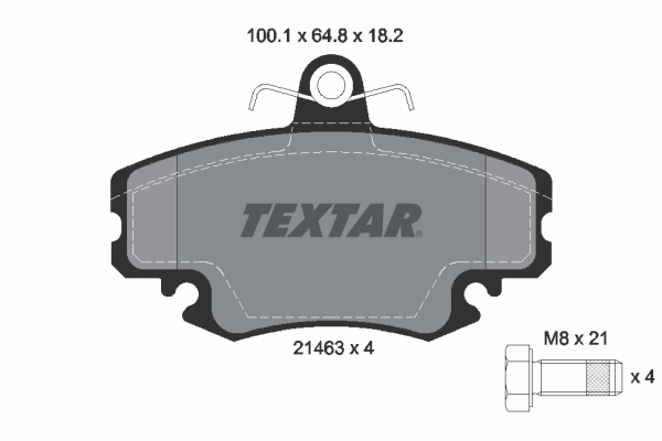 Brake Pad Set, disc brake (Front axle)  Art. 2146306