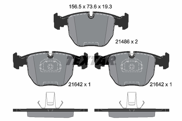 Brake Pad Set, disc brake (Front axle)  Art. 2148602