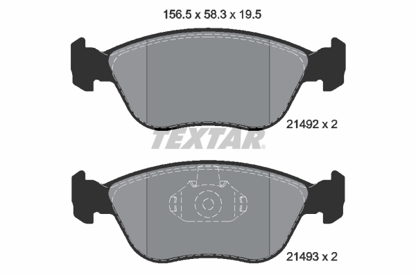 Brake Pad Set, disc brake (Front axle)  Art. 2149201