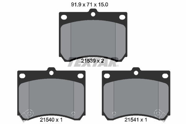 Brake Pad Set, disc brake (Front axle)  Art. 2153901