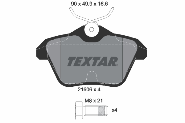 Brake Pad Set, disc brake (Rear axle)  Art. 2160601