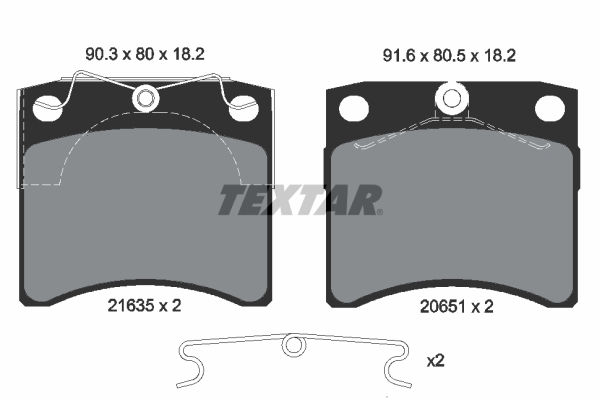 Brake Pad Set, disc brake (Front axle)  Art. 2163501