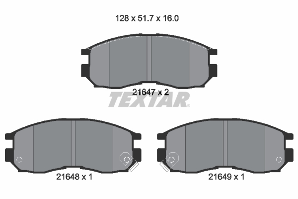 Brake Pad Set, disc brake (Front axle)  Art. 2164701