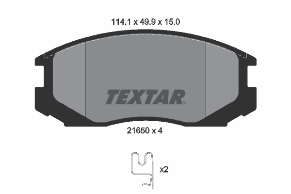 Brake Pad Set, disc brake (Front axle)  Art. 2165001