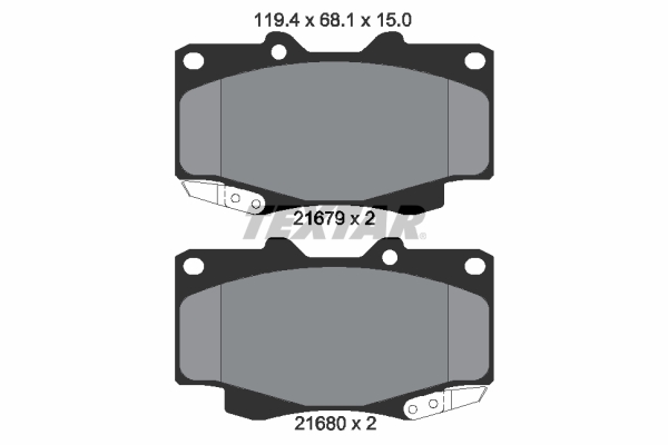 Brake Pad Set, disc brake (Front axle)  Art. 2168001