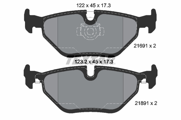 Brake Pad Set, disc brake (Rear axle)  Art. 2169103