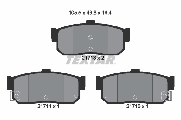 Brake Pad Set, disc brake (Rear axle)  Art. 2171301