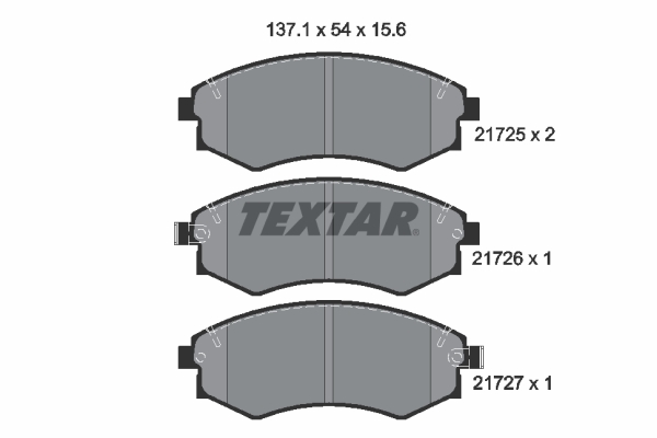 Brake Pad Set, disc brake (Front axle)  Art. 2172502