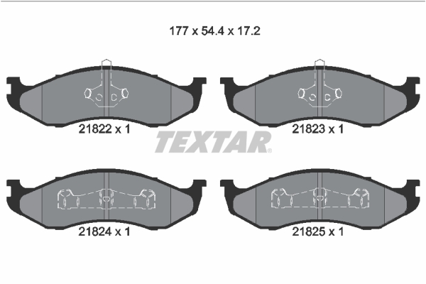 Brake Pad Set, disc brake (Front axle)  Art. 2182202