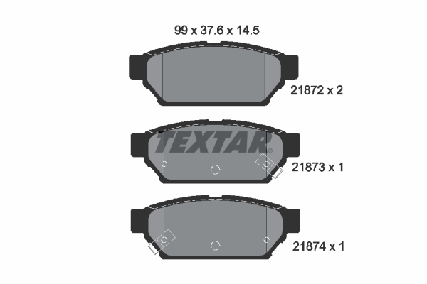 Brake Pad Set, disc brake (Rear axle)  Art. 2187202