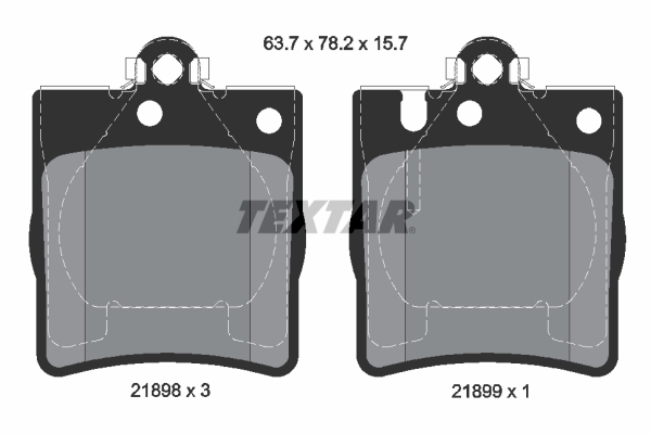 Brake Pad Set, disc brake (Rear axle)  Art. 2189803