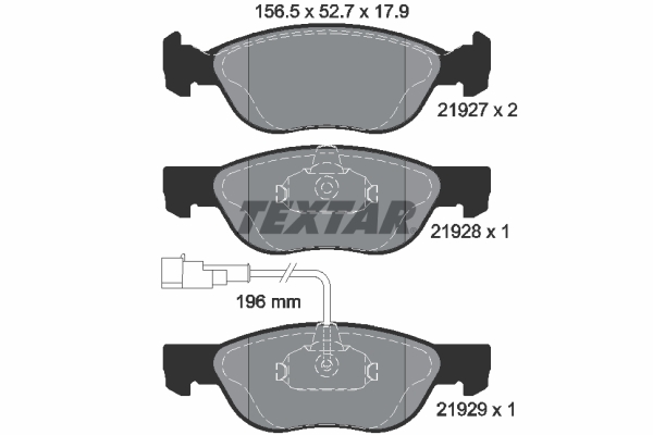 Brake Pad Set, disc brake (Front axle)  Art. 2192701