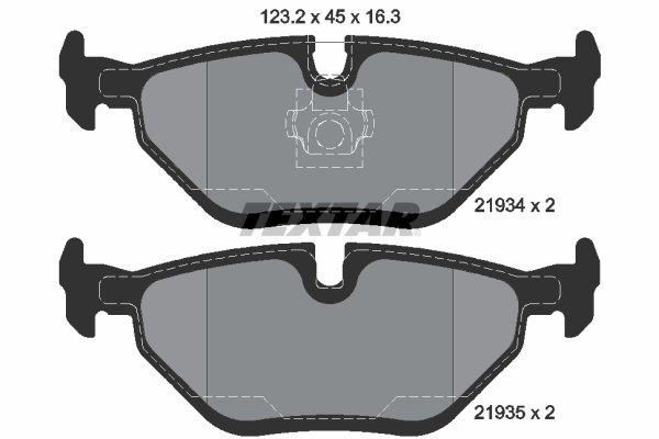 Brake Pad Set, disc brake (Rear axle)  Art. 2193404