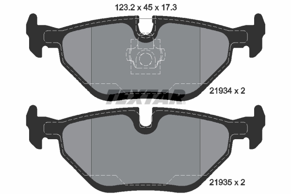 Brake Pad Set, disc brake (Rear axle)  Art. 2193402