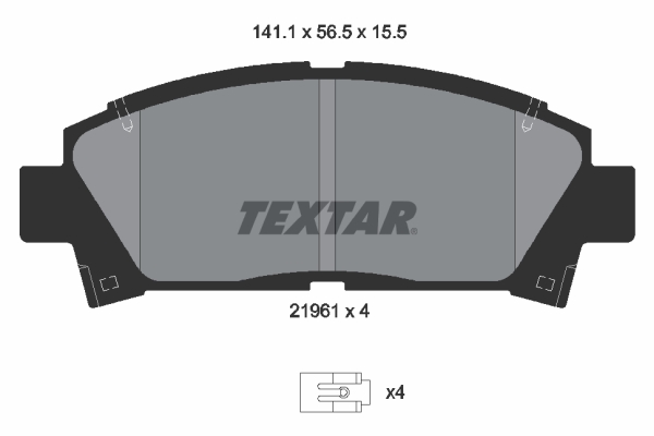 Brake Pad Set, disc brake (Front axle)  Art. 2196102