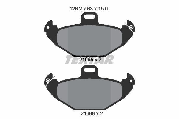 Brake Pad Set, disc brake (Rear axle)  Art. 2196502