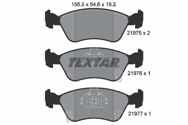 Brake Pad Set, disc brake (Front axle)  Art. 2197502