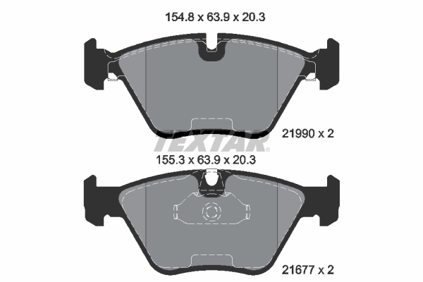 Brake Pad Set, disc brake (Front axle)  Art. 2199003