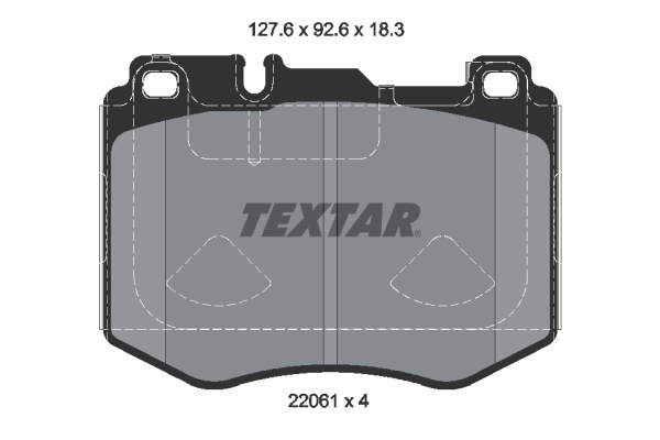 Brake Pad Set, disc brake (Double cloth)  Art. 2206103