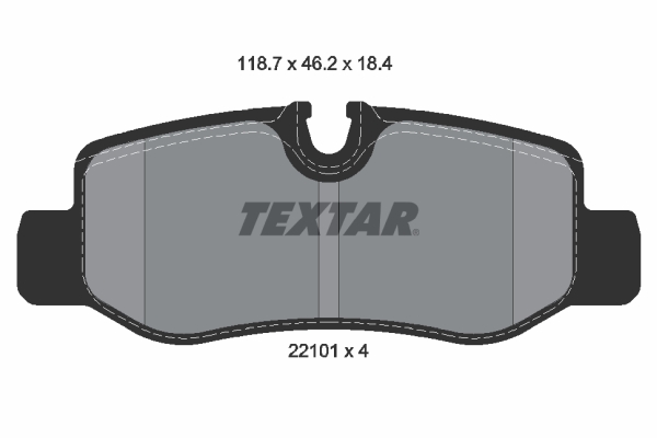 Brake Pad Set, disc brake (Rear axle)  Art. 2210101