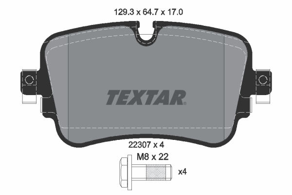 Brake Pad Set, disc brake (Rear axle)  Art. 2230701