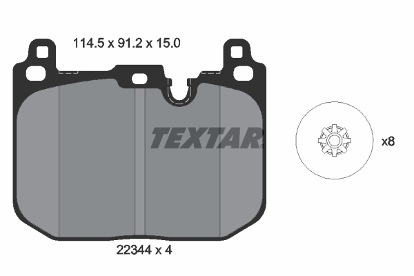 Brake Pad Set, disc brake (Front axle)  Art. 2234401