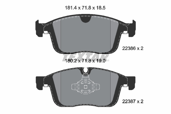 Brake Pad Set, disc brake (Front axle)  Art. 2238601