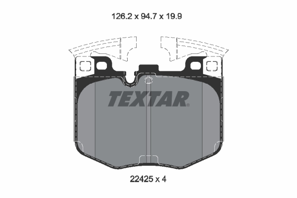 Brake Pad Set, disc brake (Front axle)  Art. 2242501