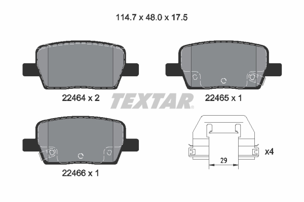 Brake Pad Set, disc brake  Art. 2246401