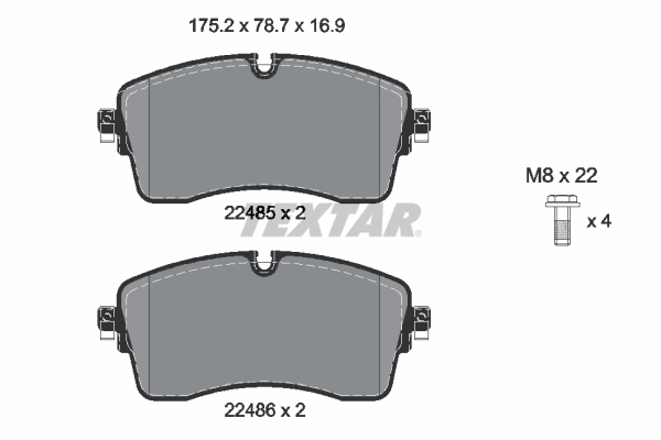 Brake Pad Set, disc brake (Front axle)  Art. 2248501