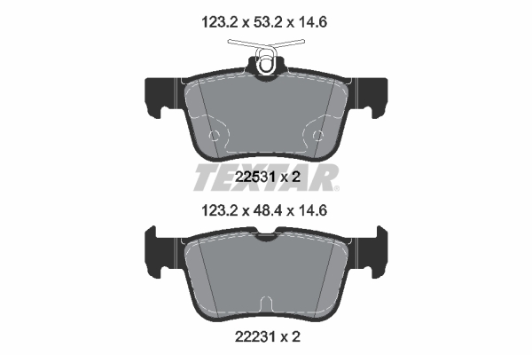 Brake Pad Set, disc brake (In front)  Art. 2253105