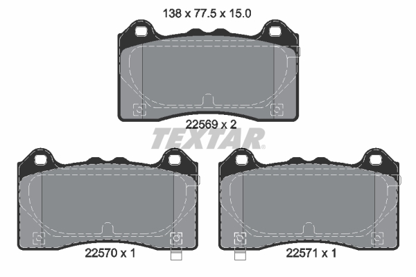 Brake Pad Set, disc brake (Front axle)  Art. 2256901