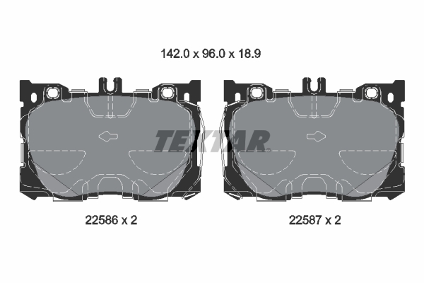 Brake Pad Set, disc brake (Front axle)  Art. 2258601