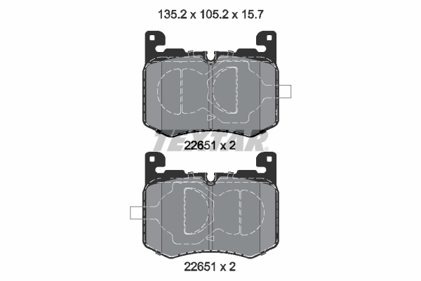 Brake Pad Set, disc brake (In front)  Art. 2265101