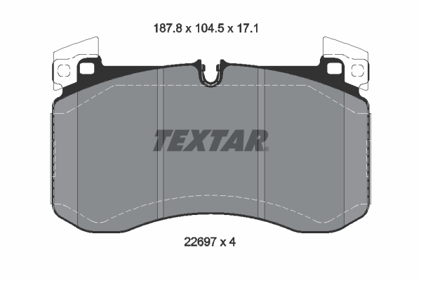 Brake Pad Set, disc brake  Art. 2269701