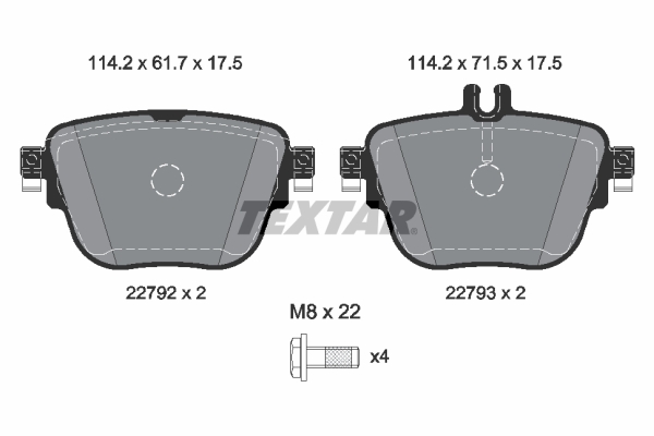 Brake Pad Set, disc brake (Rear axle)  Art. 2279201