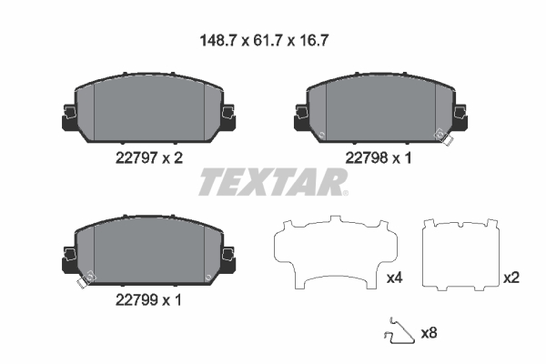 Brake Pad Set, disc brake  Art. 2279701