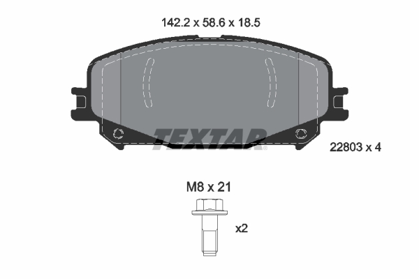 Brake Pad Set, disc brake (Front axle)  Art. 2280301