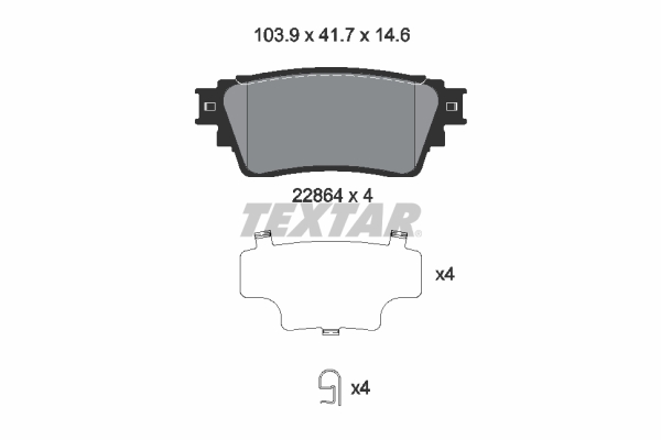 Brake Pad Set, disc brake (Rear axle)  Art. 2286401